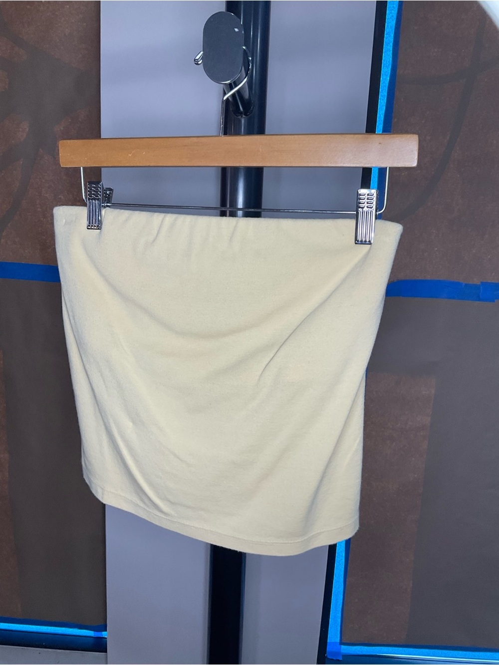 DONNI. Pale Cream Mini Tube Top